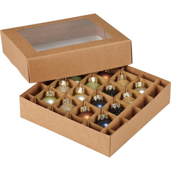 Primitives by Kathy Mini Decorated Ornaments ~ Set of 16 ~ Neutral ~ NIB - Picture 1 of 3